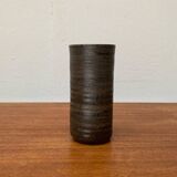 Vase de poterie de studio brutaliste allemand du milieu du siècle de Petra Töpferei, années 1960