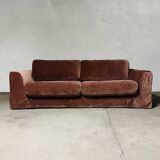 Canapé convertible en velours terracotta AMPM neuf