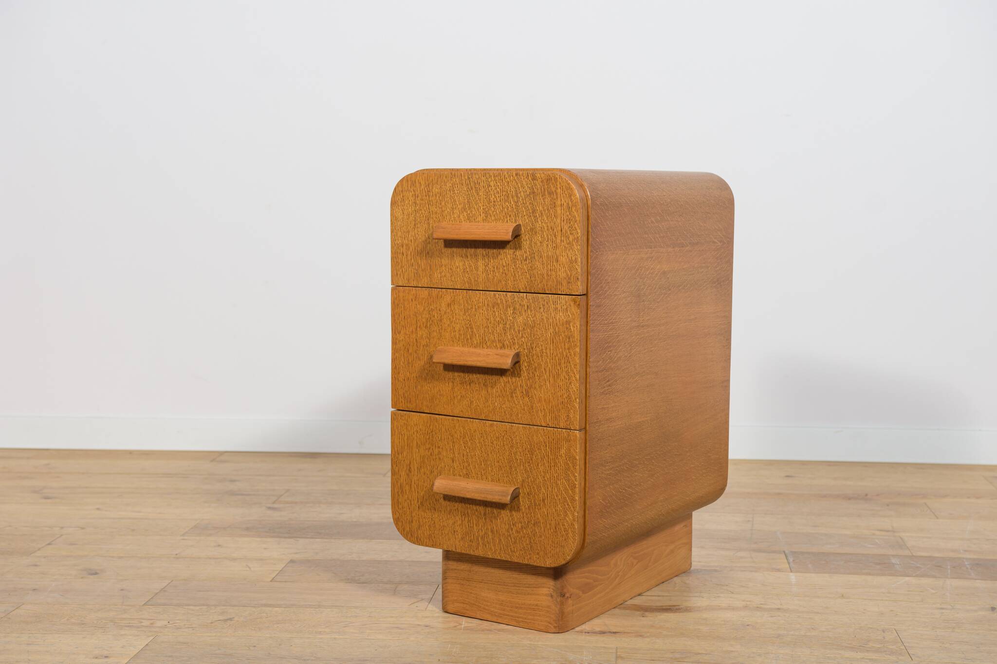 Art Deco Nightstands, Former Czechoslovakia, 1950s, Set of 2