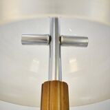 Vintage italian table lamp acrylic mushroom shaped shade, 1970's