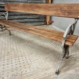 Old garden bench, park bench cast iron with hardwood 170 cm