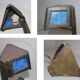 Old art deco bronze lamp