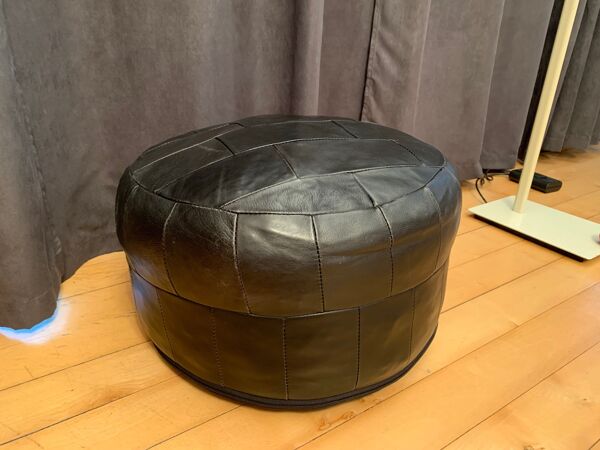 Pouf patchwork, Suisse, années 1970