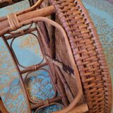 Vintage rattan tray