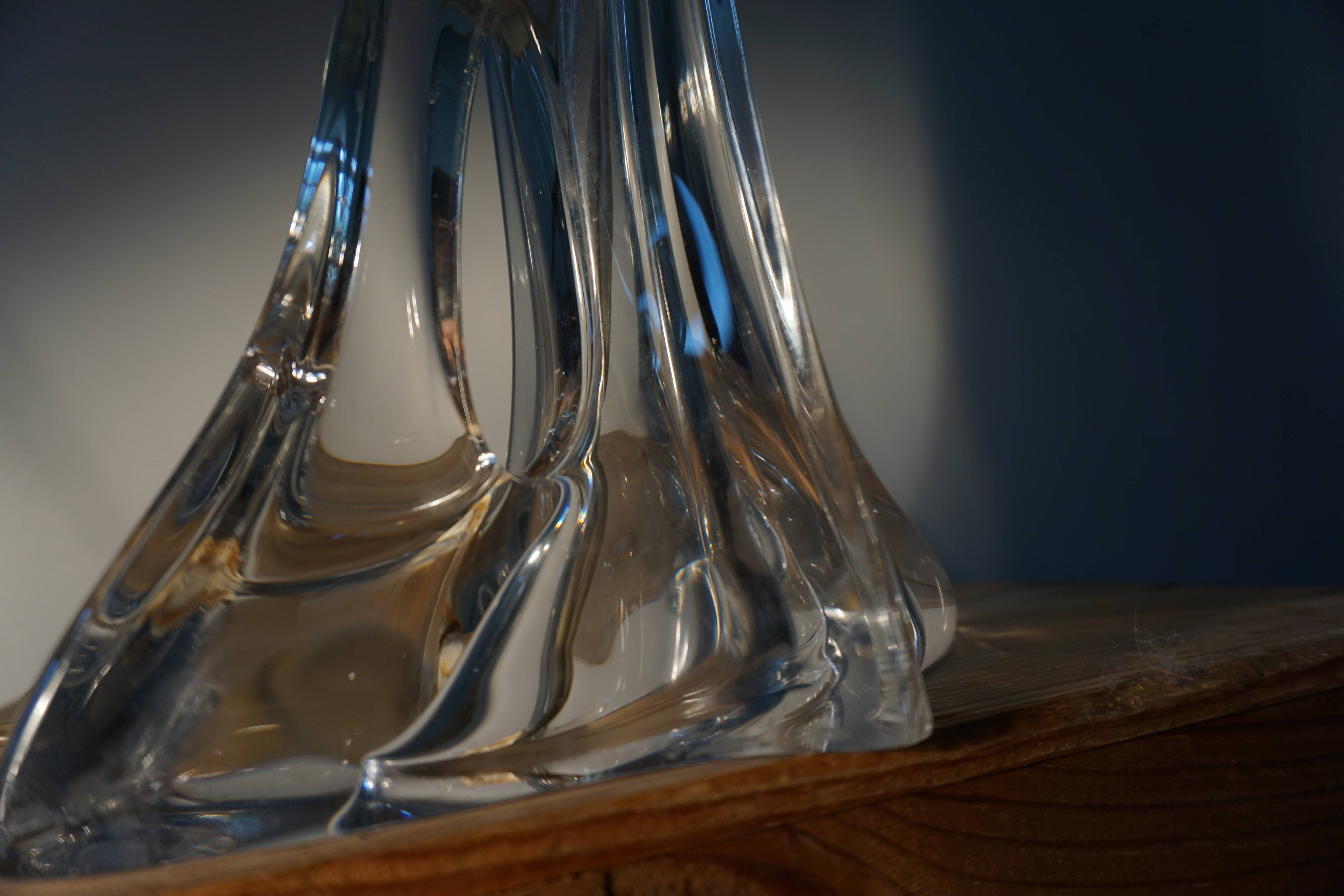 Lampe en cristal signée Daum France
