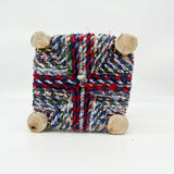 Moroccan mini stool Boucherouite