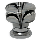 Side lamp Chromed metal and blown glass Murano Italy circa 1970