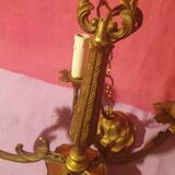 Louis XV style 5-light bronze chandelier