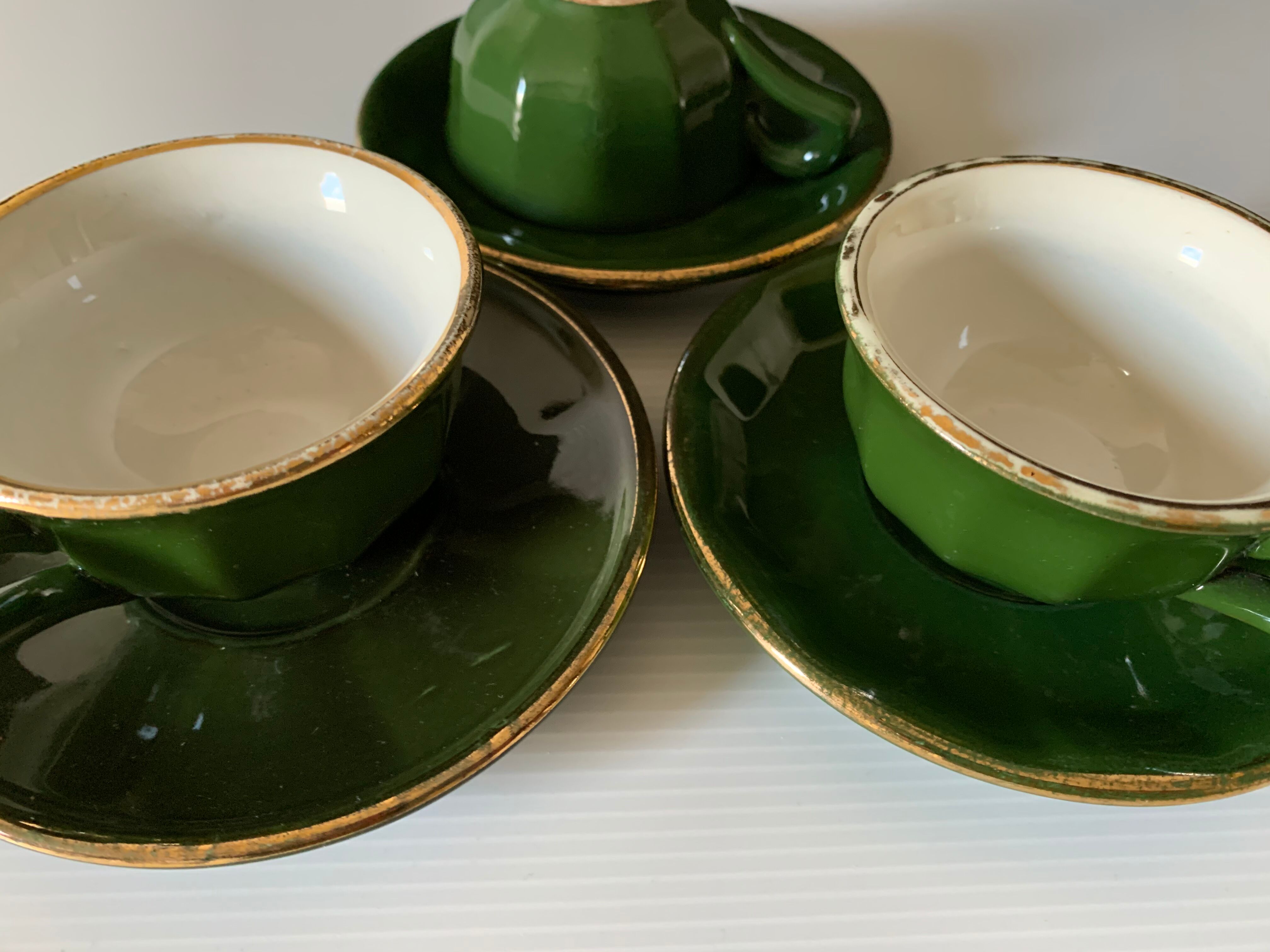 Lot de 3 tasses café vintage
