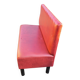 Vintage red bistro bench