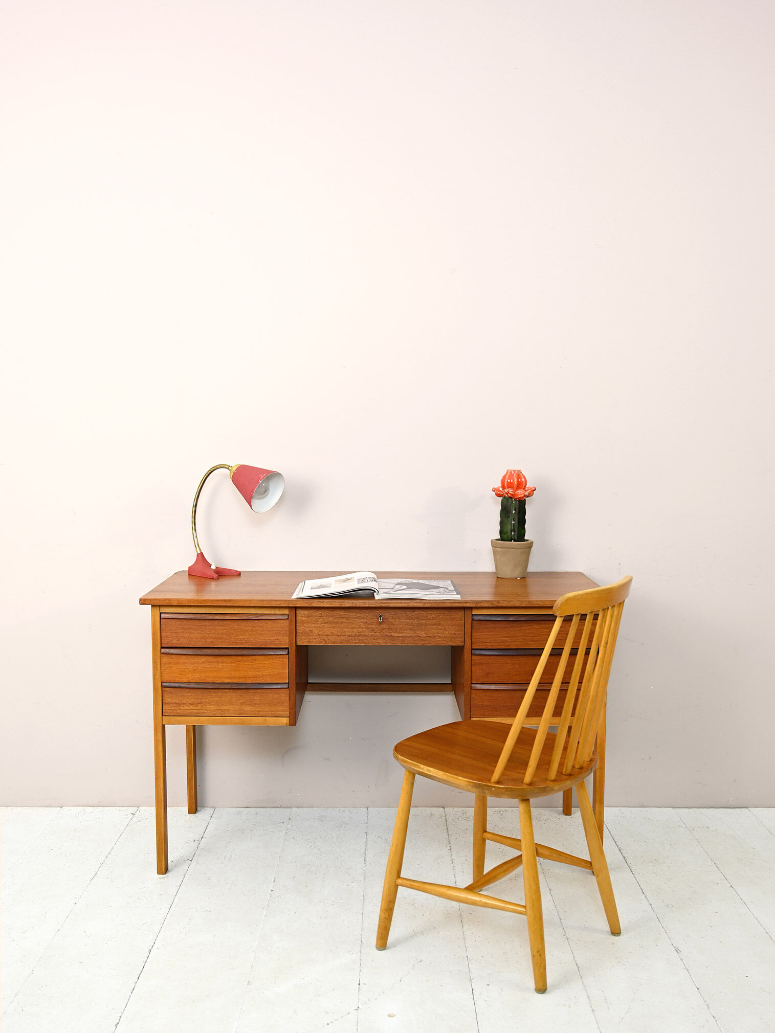 Vintage desk with drawers