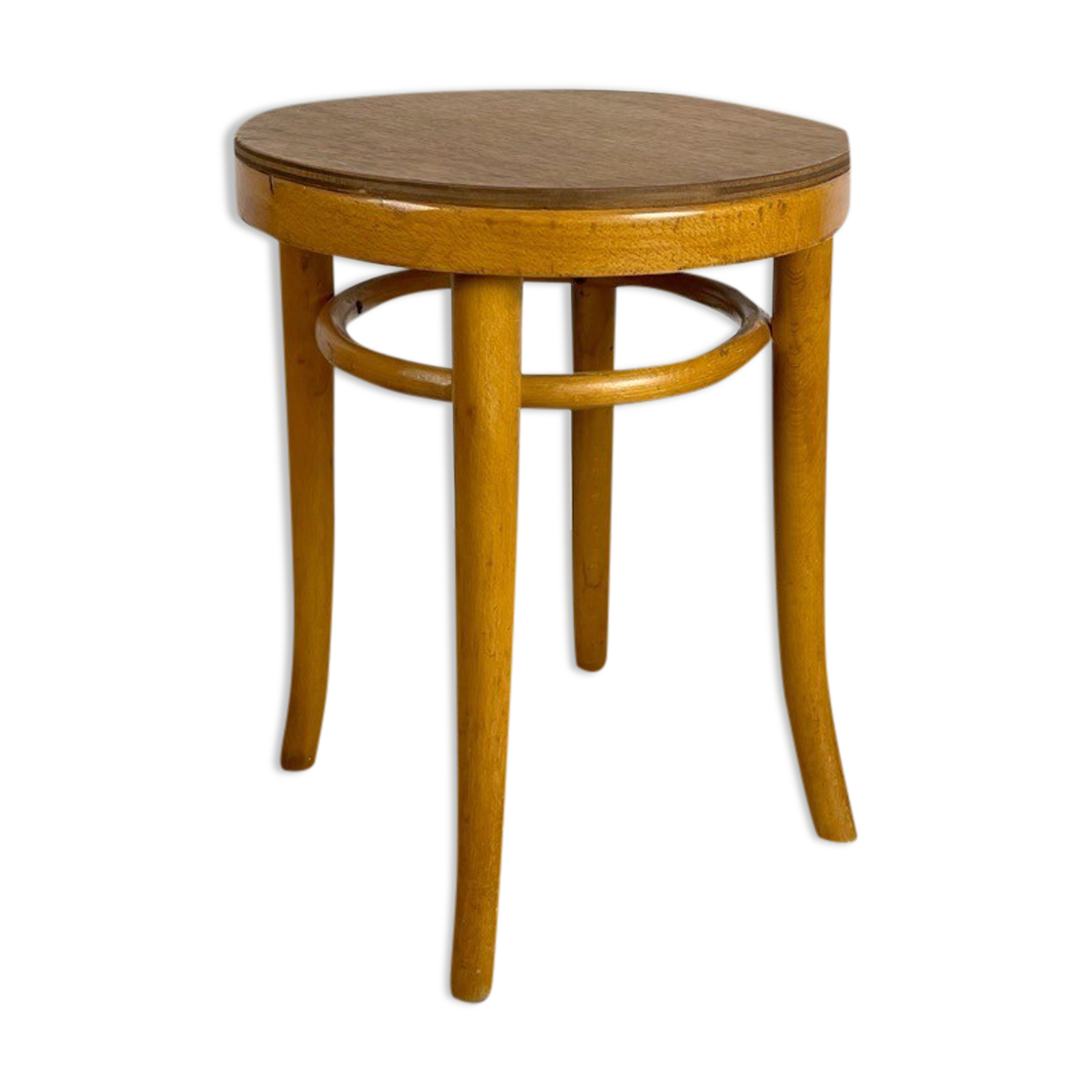 Curved wooden piano stool 1930