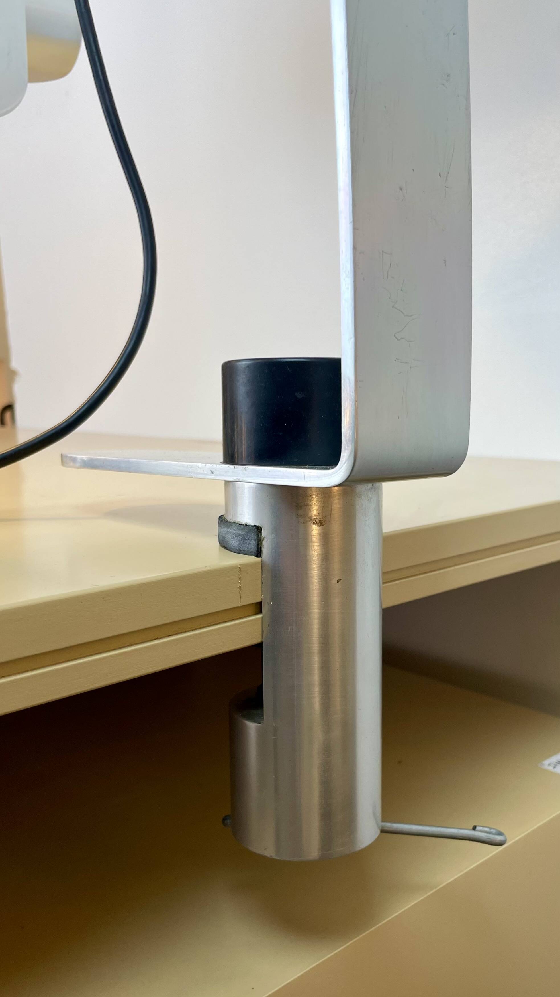 Large Aluminum Desk Lamp by Etienne Fermigier for Monic, 1970s