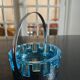 glass and hammered metal pocket emptier