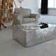 Sculptural Mirror-Polished Stainless Steel Coffee Table by Veliento
