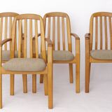 4 Vintage Dyrlund Armchairs in Oak, 1970s | Danish Mid-Century Modern