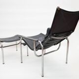 He1106 Lounge Chair with Ottoman by Hans Eichenberger for Strässle, 1970s