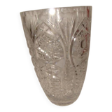 large cut crystal vase from "Bohemia" from the 1970s