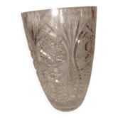 large cut crystal vase from "Bohemia" from the 1970s