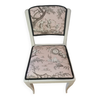 Chaise toile de jouy