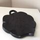 Vintage 1950s black leaf ceramic cheese board