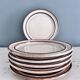6 assiettes plates Stogo en grès scandinave