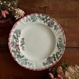 Set of 12 Longwy flat plates, Chrysanthemums model