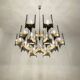 Large Italian Brutalist Chandelier by Gaetano Sciolari
