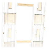DESIGN vintage wall coat rack in metal and POP enamelled ceramic