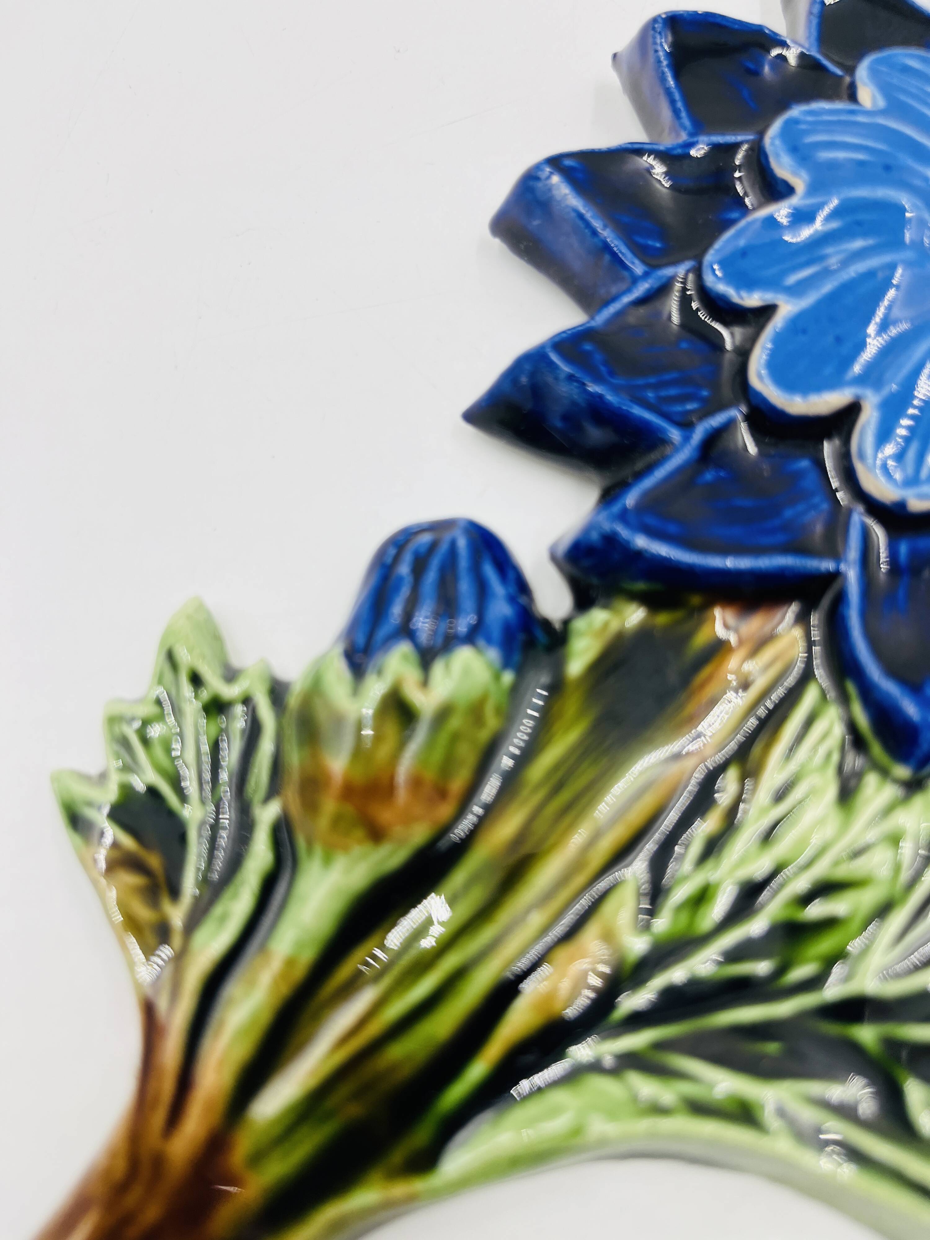 Flower hook wall hook in Belgian ceramic by André Bayer