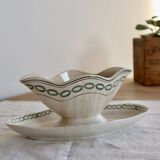 Old ironstone sauce boat Saint-Amand model 3003