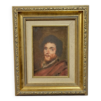 Painting oil on panel 18th century