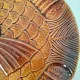 6 antique fish barbotine plates – Saint-Clément