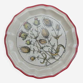 Longwy enameled decorative plate