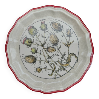 Assiette decorative émaillée de Longwy