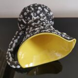 Large earthenware pitcher Vallauris Lunetta France ceramic design 60s