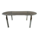 Table de salle à manger verre et métal