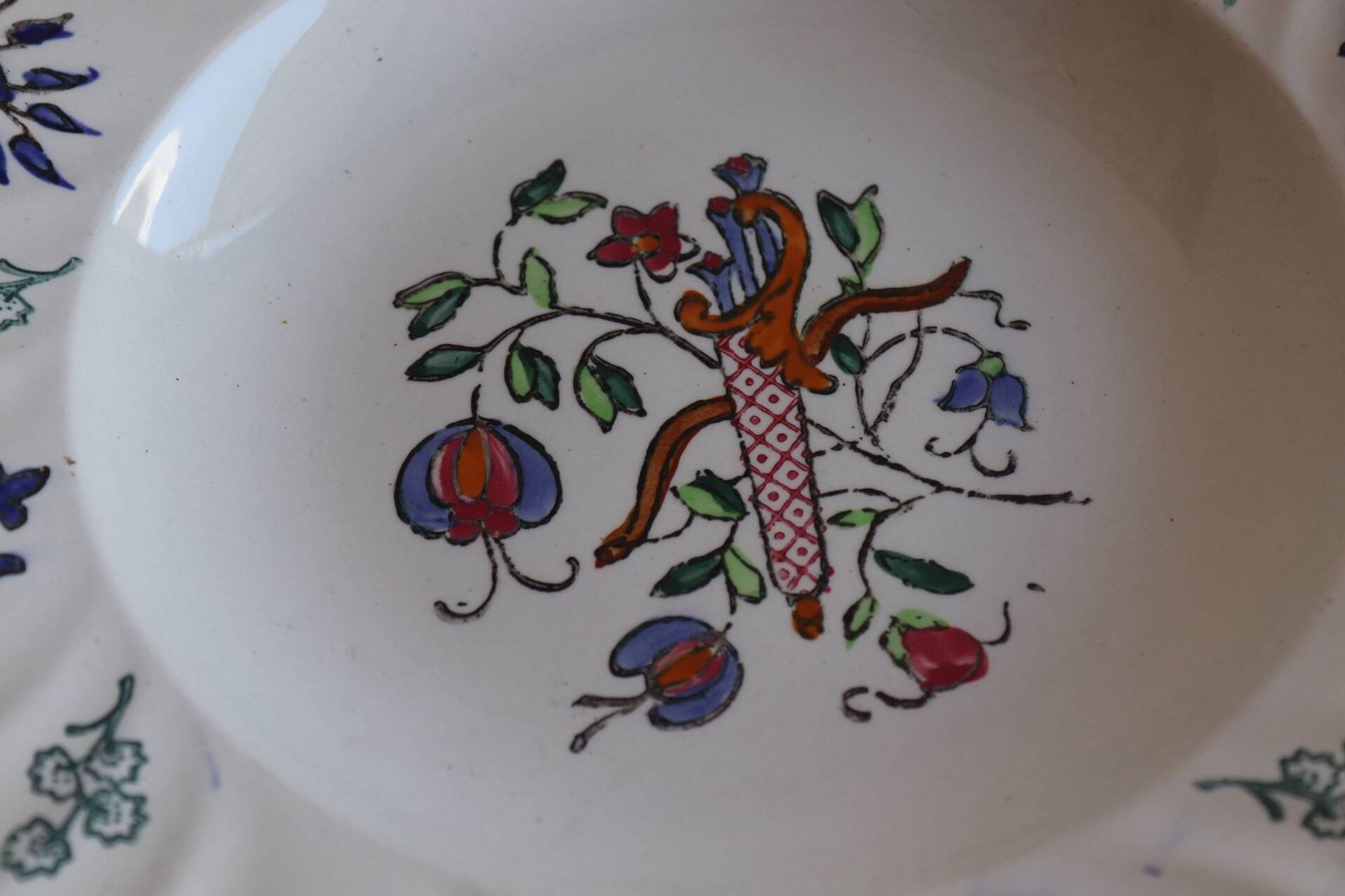 Set of 6 Longwy plates model Rouen