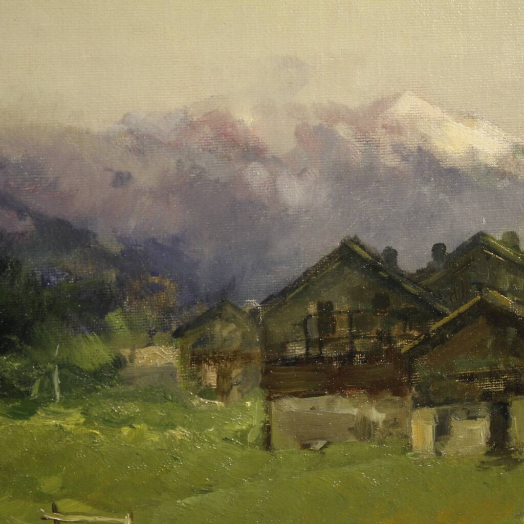 Antique landscape signed G. Mariani from 19th century