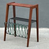 Side table with 50s magazine holder