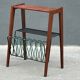 Side table with 50s magazine holder