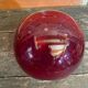 Vintage 1970s Murano Red Bubble Glass Ball Vase Soliflore