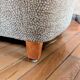 Pair of brown chenille velvet lounge chairs