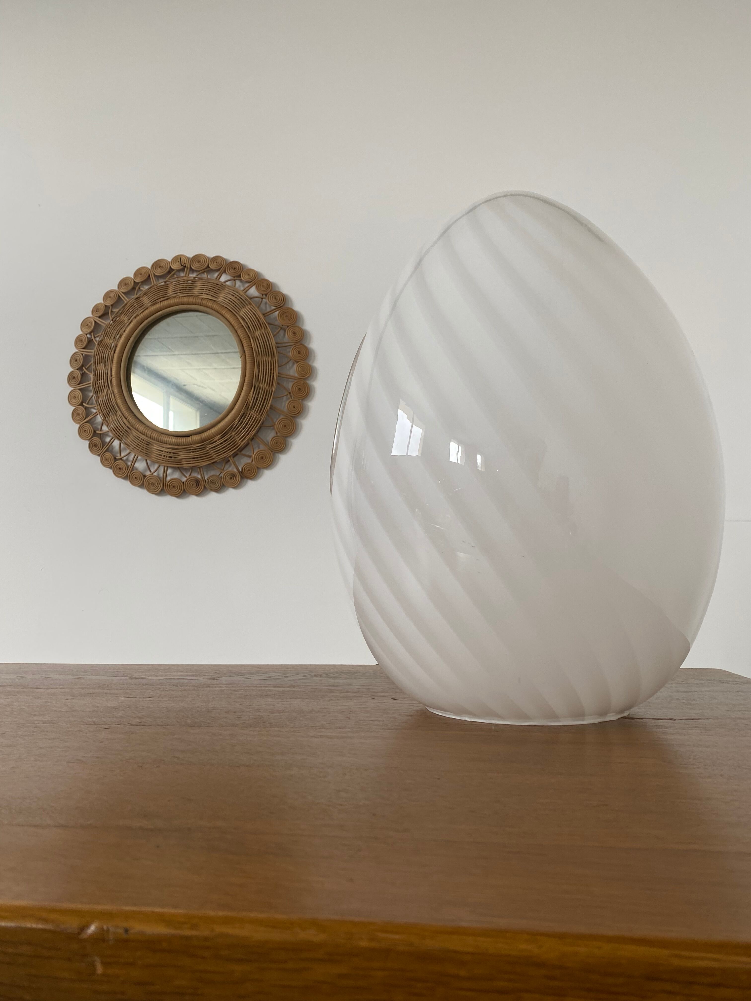 Old egg lamp glass murano vetri eggs vintage 1970