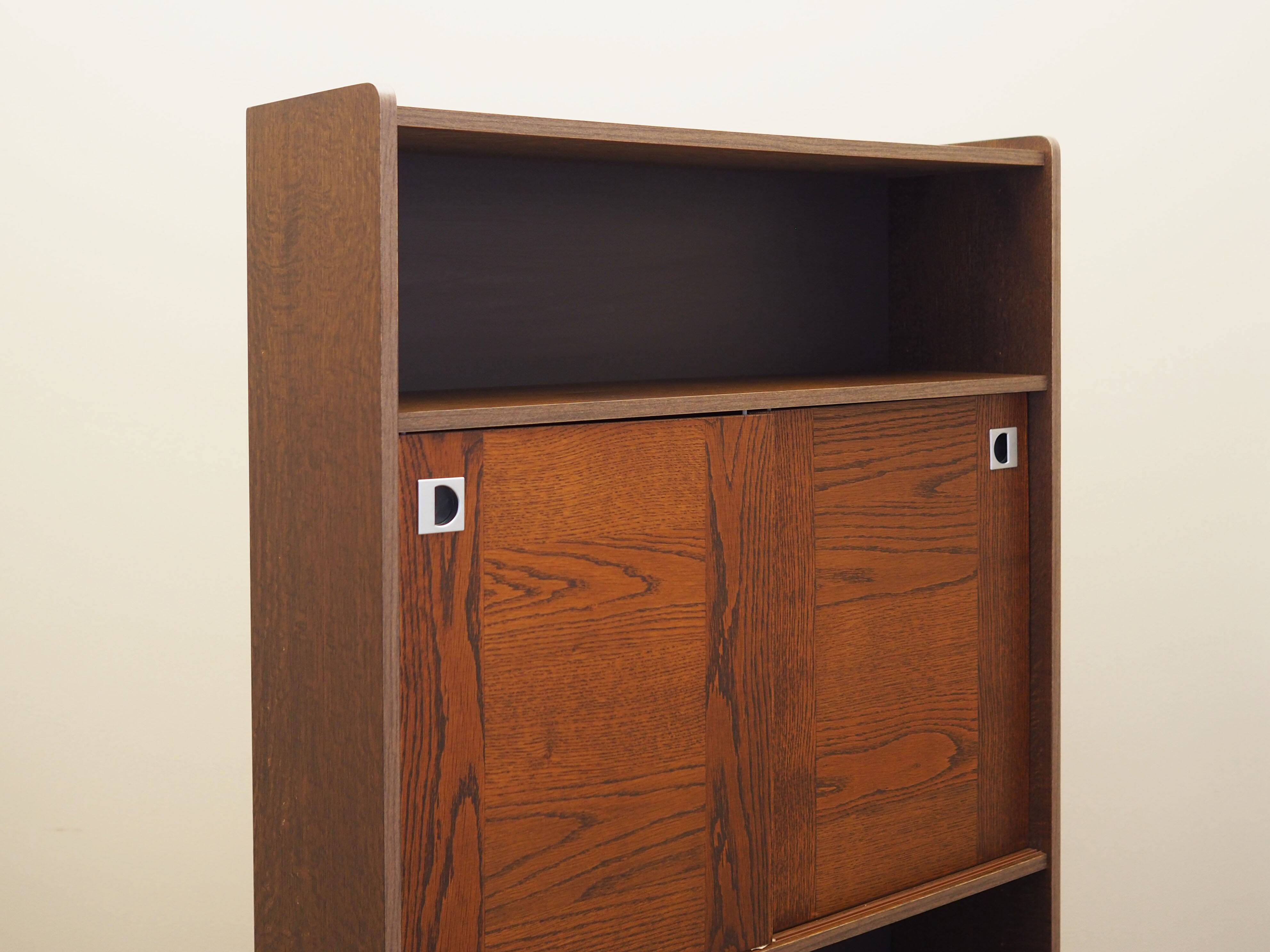 Oak bookcase, Danish design, 1970s, production: Denmark