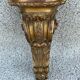 Wall lamp console in gilded wood