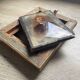Portrait, photographie, ambrotype, peint à la main, XIXème, signé EV, daté 1881, verre bombé