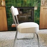 Paire de chaises traîneau vintages rénovées