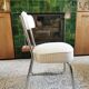 Paire de chaises traîneau vintages rénovées