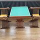 Set gaming tableacec armchairs Dagobert 1930